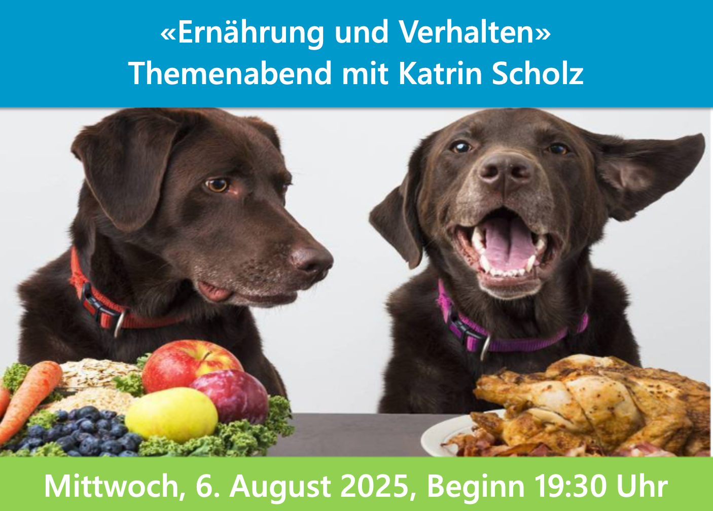 "Ernährung und Verhalten" Themenabend, Altdorf, Mittwoch 6. August, mit Katrin Scholz